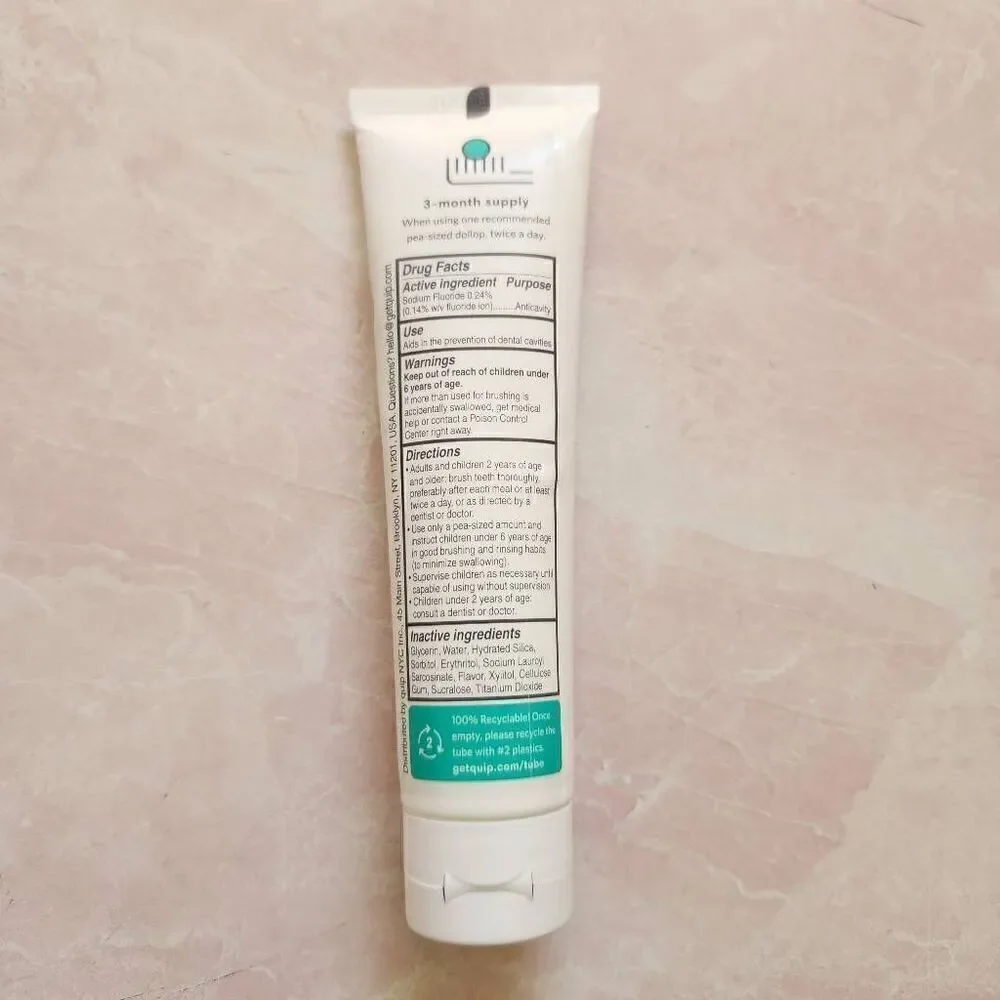 Quip anticavity fluoride toothpaste mint 4.6 oz toothpaste New bottle